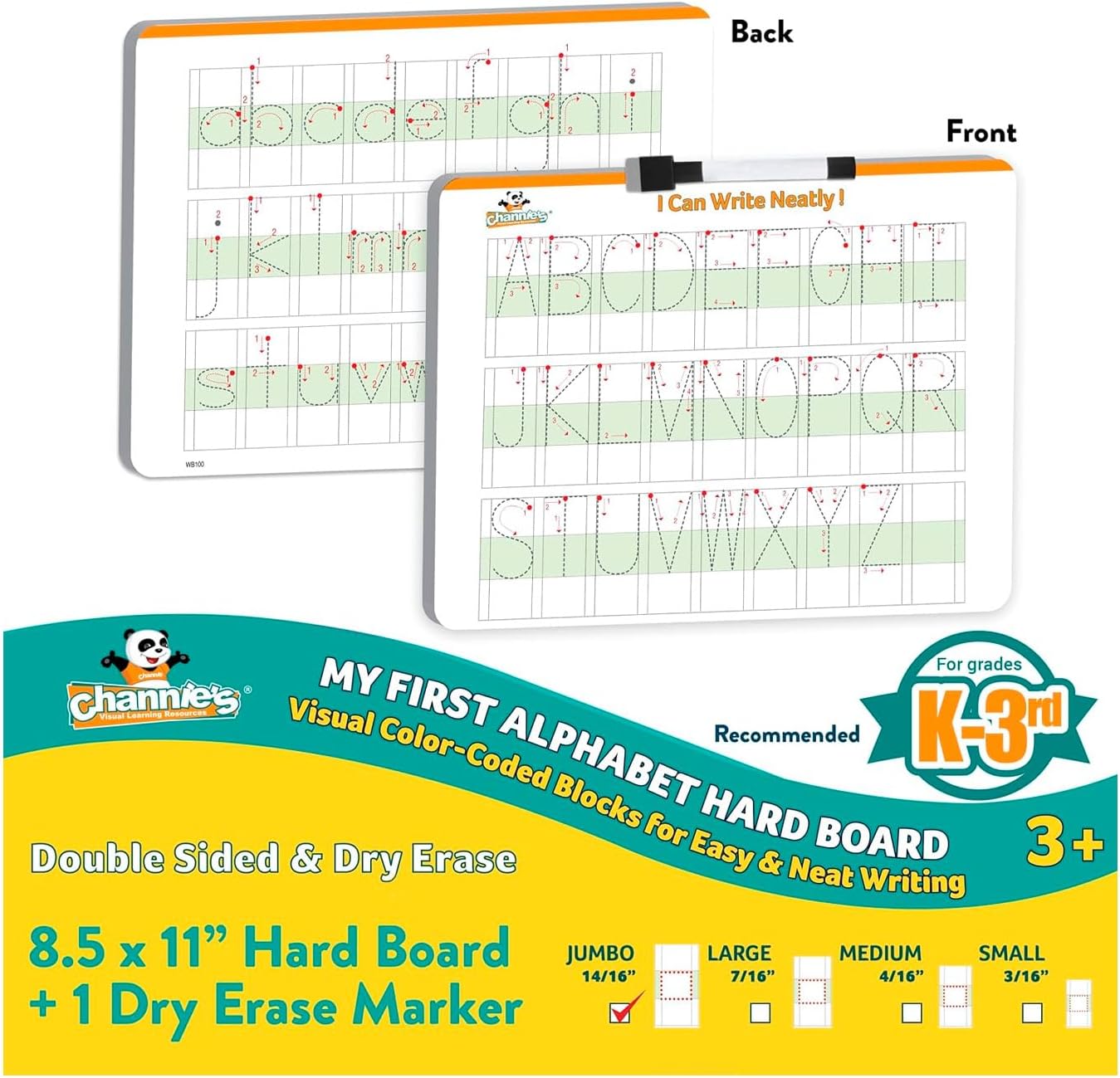 Dry Erase Number & Alphabet Flashcards for Kids Ages 3-5, 10 Numbers & 26 Visual ABC Flash Cards, Homeschool Learning Supplies, Summer School & After School Teaching Supplies for Handwriting Practice