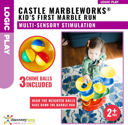 Discovery Toys Castle MARBLEWORKS® Marble Run | Kid-Powered Learning | STEM Educational Building Block Toy Learning & Childhood Development 2 Years Old and Up