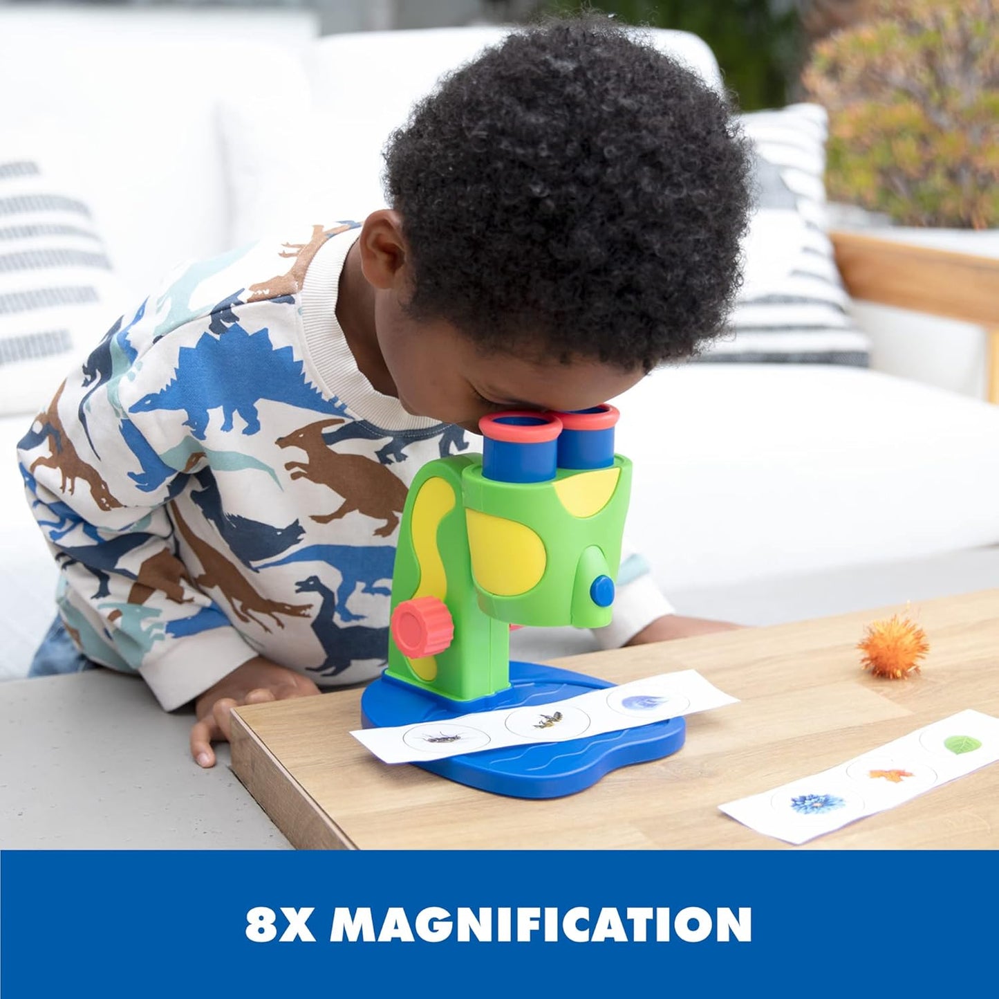 Educational Insights GeoSafari My First Microscope - Kids Microscope with Prepared Slides, STEM Toys, Microscopes for Kids, Toddler Learning Toys, Science Kits for Boys and Girls Ages 3+
