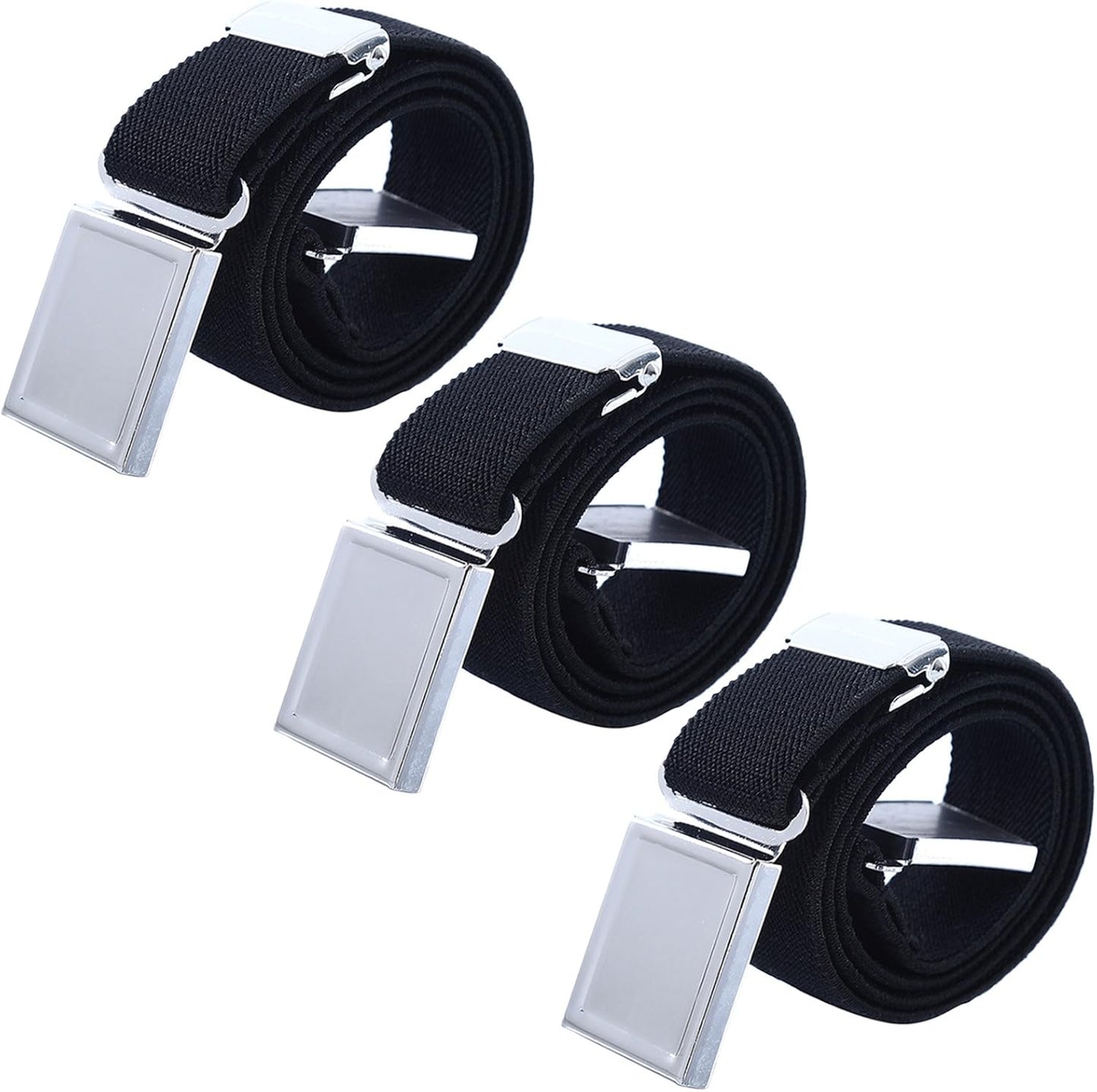 AWAYTR 3 PCS Kids Adjustable Magnetic Belts - Easy to Use Magnetic Buckle Belt for Boys and Girls