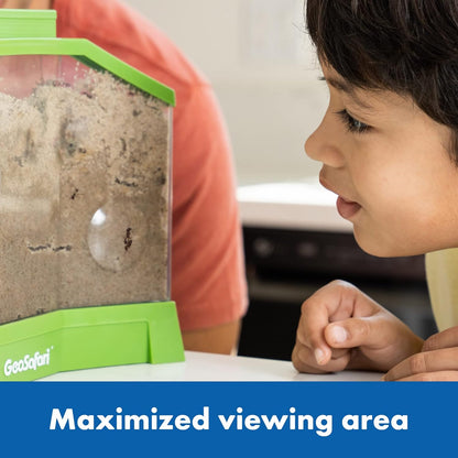 Educational Insights GeoSafari Ant Factory - Classroom Ant Farm with Live Ants, Kids Science Kit, At Home STEM Bug Kit, Habitat for Viewing Ants, Starter Sets and Nature Toys for Ages 5+
