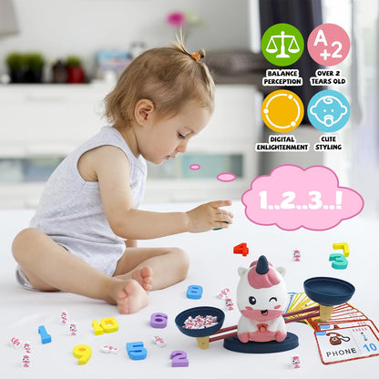 Snugzy Frog Balance Counting Toys, Number Counting Scale Games for Kids Cool Math Learning Games for Boys and Girls Preschool Kindergarten Learning STEM Montessori Educational Toys for 3+ (93 PCS)