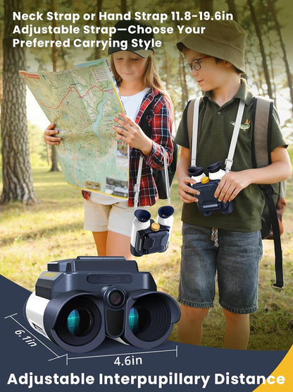 Acoath Binoculars for Kids with Night Vision Camera, Kids Telescope, 10X Optical Zoom, Magic Adventures Telescope Toys Gifts for Age 3, 4, 5, 6, 7, 8, 9, 10+ Years Old Boys Girls