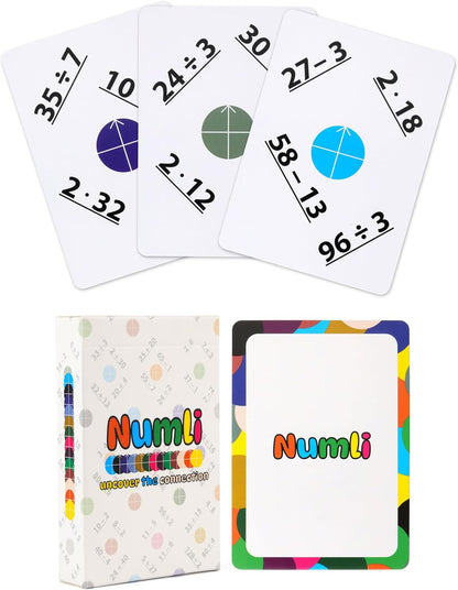 Numli - Math Booster Game 5th, 6th, 7th Grade - More Fun Than Flash Cards - Add, Subtract, Multiply, Divide - Classroom Games - Middle School Games - Math Card Games
