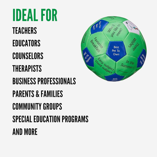 Thumball - Who Are You? - Award Winning 4" Kids Social Conversation Skill Development Ball