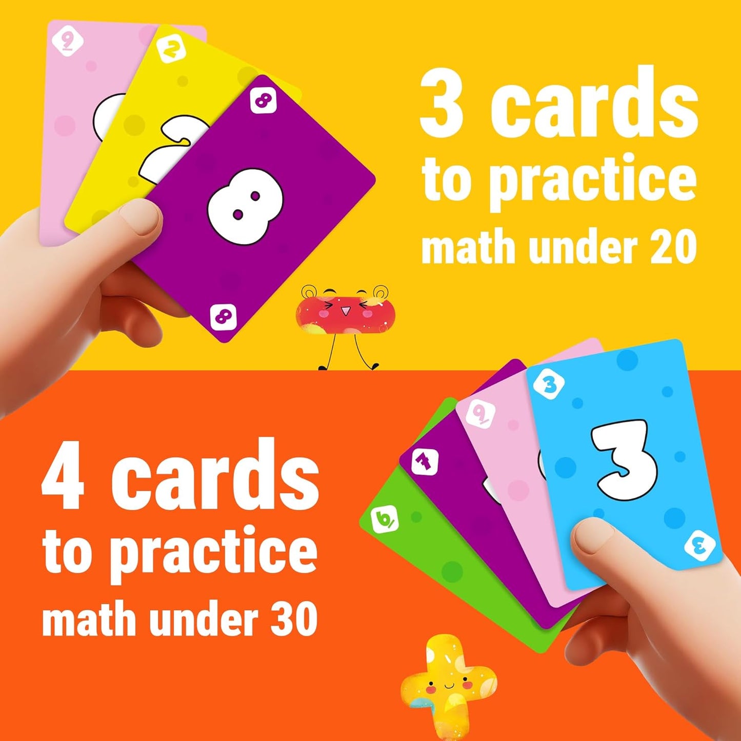rokt&razo, Math Dinos, Math Card Game for Kids 5+, 8+, Fast-Paced Addition, Subtraction, Multiplication & Division, Adjustable Difficulty, Perfect for Homeschool, STEM Study Aid, Teaching Tools