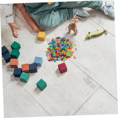 VANZACK 592Pcs Mushroom Nails Educational for Creative DIY Peg Puzzle Board Develops Fine Motor Skills and Cognitive Abilities for Preschool Learning Activities