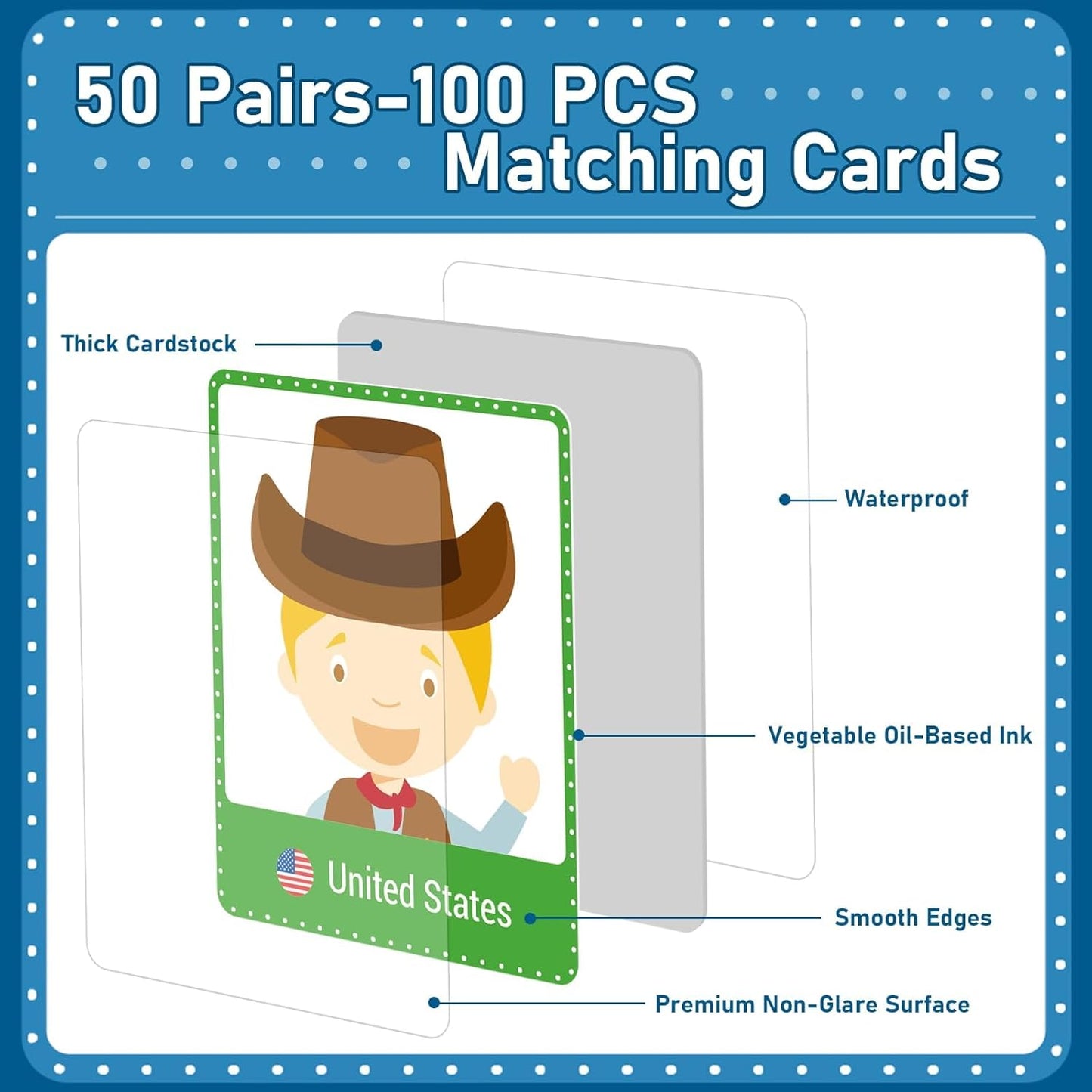 gisgfim 100 PCS Memory Matching Game Famous Paintings Concentration Memory Card for Adults Learning Educational Game A Fun & Fast Artworks Theme Matching Games