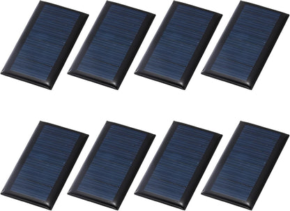MECCANIXITY 8PCS 1.5V 0.09W 0.06A Mini Solar Panels for Solar Power, Small Solar Photovoltaic Cells Charge DIY Electric Toy Materials Solar System Kits, 1.18" x 1.18"