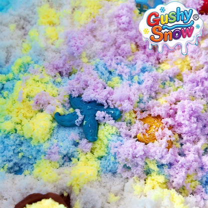 Sensory Bin Filler for Toddlers, Fake Snow Play Sand, Soft Latex Sensory Table Fillers for Classroom Learning, White Sensory Material for Indoor Sensory Play