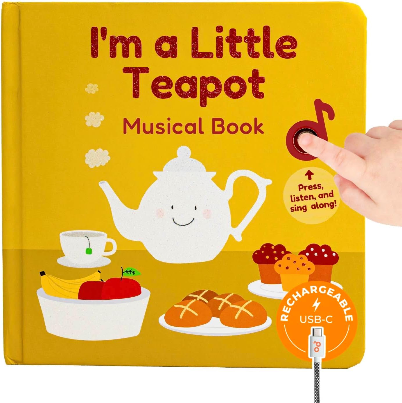 Cali’s Books Wind Down – USB-C Rechargeable Baby Book for Toddlers 1-3, Headphone Jack, Expert-Designed Bedtime Musical Book with Gentle Activities and Affirmations for a Calming Nightly Routine