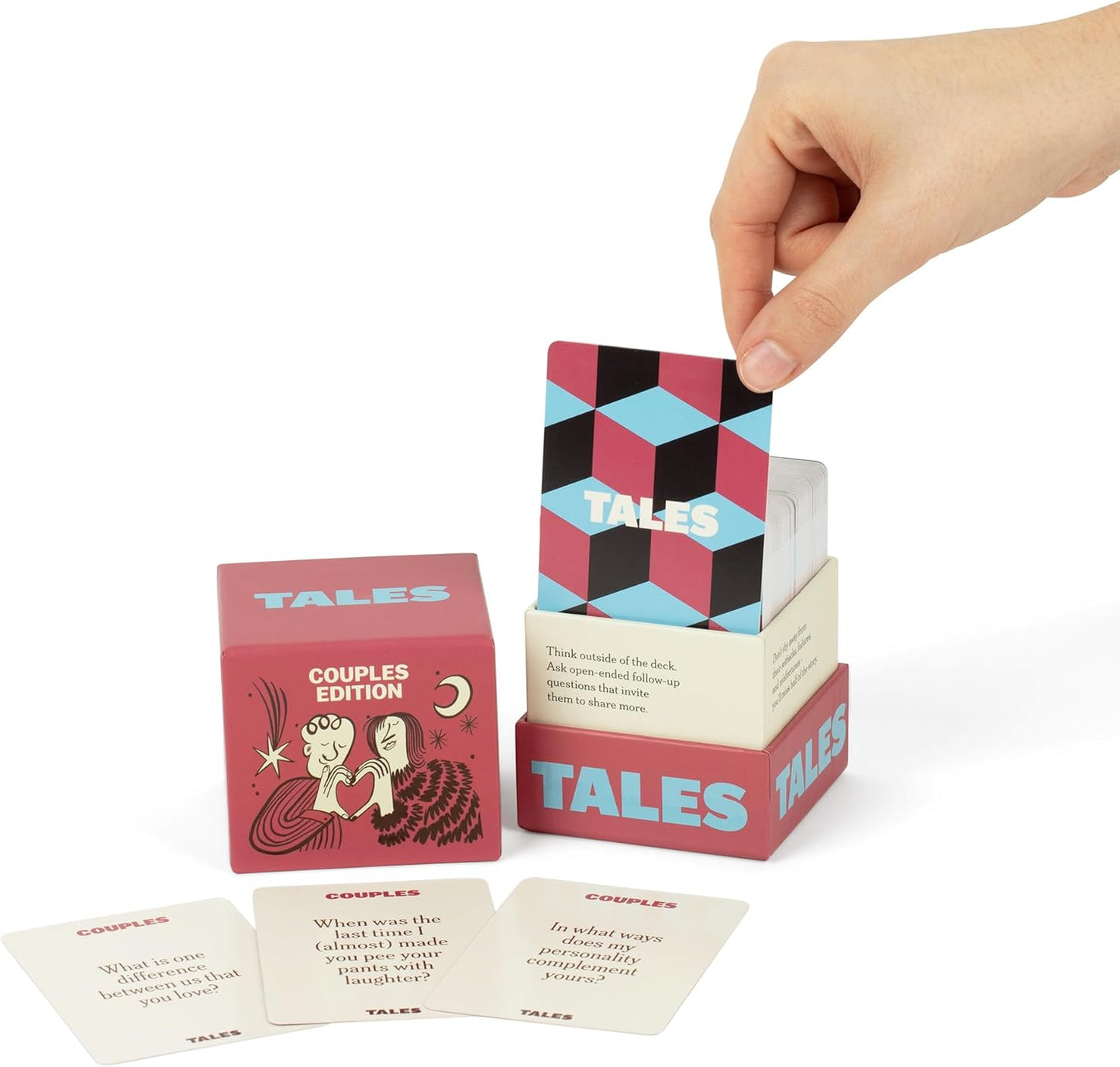 TALES 150 Conversation Cards, Friends Edition, Fun Friend Games for Adults, Teens, Kids, Perfect for Parties, Game Nights, Gifts & Gatherings, Conversations with Friends, Meaningful Connections
