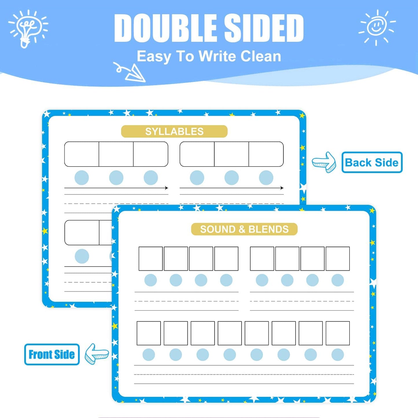 10 Pack Dry Erase Math Hundred Board Card Laminated Double Sided Number 1-100 Chart Easy to Write Consecutive Number Counting Chart for Students Math Manipulatives