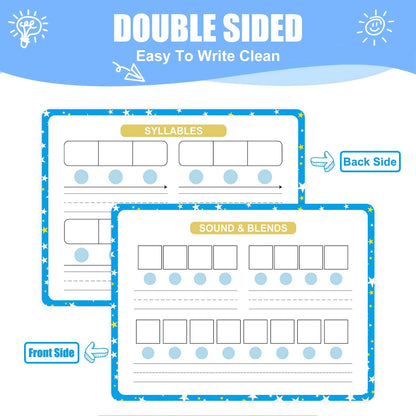 10 Pack Dry Erase Math Hundred Board Card Laminated Double Sided Number 1-100 Chart Easy to Write Consecutive Number Counting Chart for Students Math Manipulatives