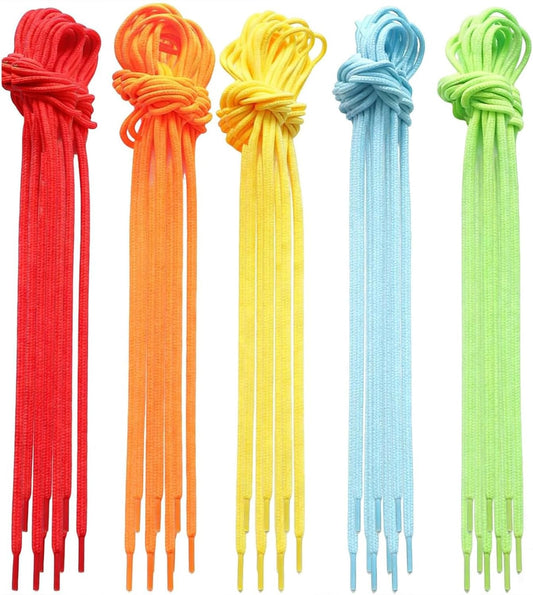 (50 Pack) Colored Threading for Beading, Cords Beading String,Creative Beading Laces for Threading Projects Threading Button and Beads Crafts Making Supplies(5 Colors)