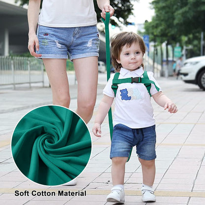 3 in 1 Toddler Harness Leash + Baby Anti Lost Wrist Link, Accmor Cute Dinosaur Child Safety Harness Tether, Kids Walking Wristband Assistant Strap Belt for Parent Boys Outdoor Activity (Black)