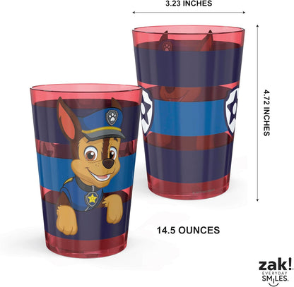 Zak Designs 14.5oz Disney Frozen 2 Nesting Tumbler Set Includes Durable Plastic Cups, Fun Drinkware is Perfect for Kids, 4pk (14.5oz, Anna & Elsa & Olaf)