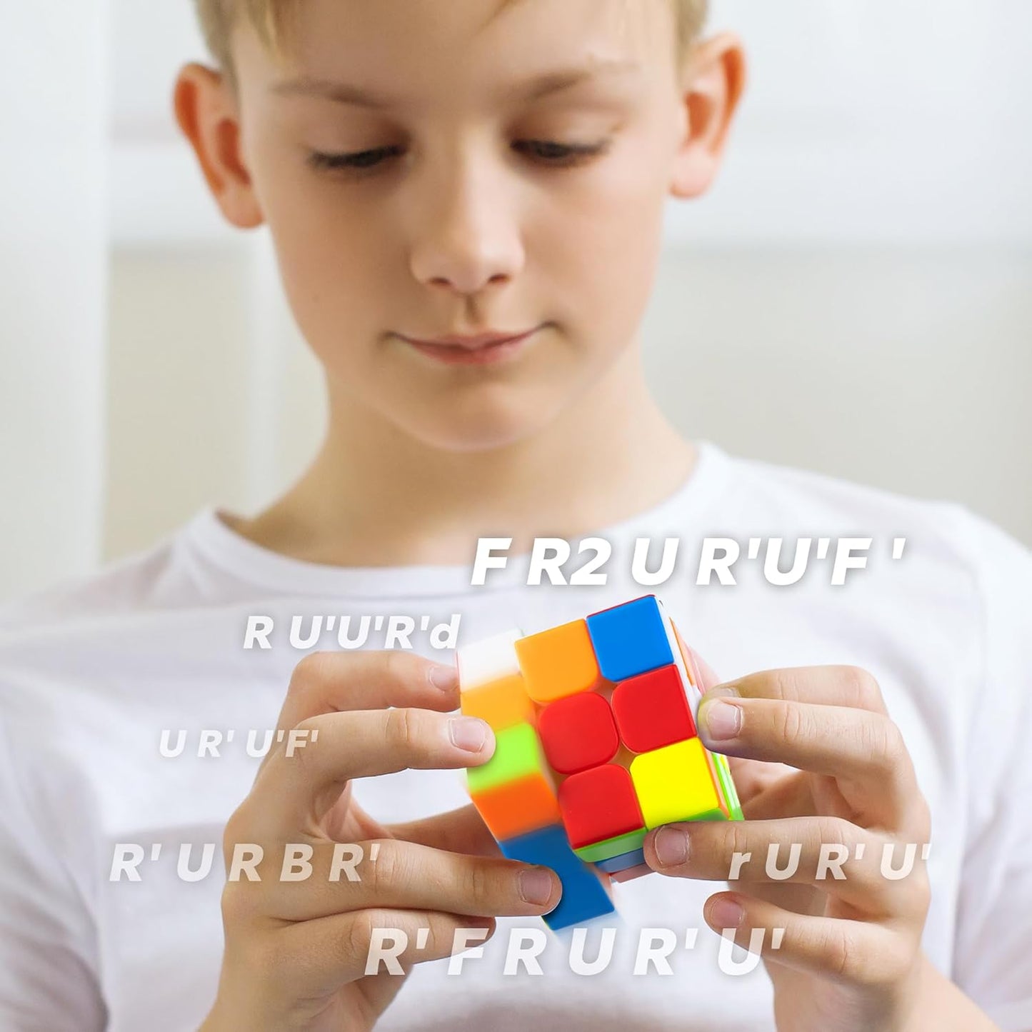 D-FantiX Cyclone Boys 3x3 Speed Cube Stickerless Magic Cube 3x3x3 Puzzles Toys (56mm)