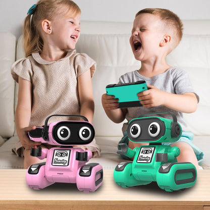 Robot Toys for Boys, Rechargeable Remote-Controlled Robot for Kids 6-8, RC Robots with Auto-Demo, Record, Repeat, Dance Moves, Music, Flexible Head & Arms, Gift Ideas for Birthday Xmas - Blue