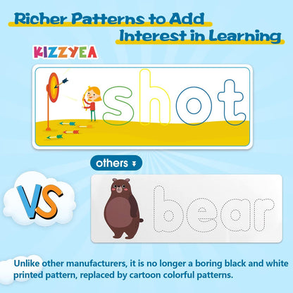 Learning Educational Toys for 2 3 4 5 6 Years Old Boys Girls, See & Spell Matching Letter Game with Alphabet Cards for Kids, Preschool CVC Word Builders Toy, Christmas Birthday Gifts for Age 2-4 4-6