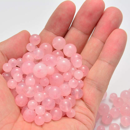 NCB 100pcs Original Natural Stone Beads Gemstone Round Loose Beads 6mm 8mm 10mm (Blue Aventurine, 6mm 100Beads) - Colors A