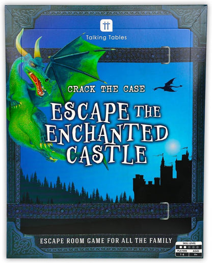 Talking Tables Enchanted Castle Escape Room Game for Kids, Rescue The Dragon, Puzzles, Clues, QR Codes., Music, Family Games, Adults, Brain Teaser Puzzles Ages 9+, 1-6 Players