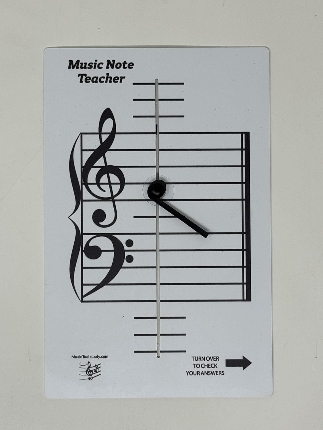 Kits Grand Staff Dry Erase Magnetic Music Theory Board with 35 Note Magnets and Marker (9 x 11.5 Inches) - Piano Teaching Tool, Music Staff Whiteboard, Keyboard Practice Aid
