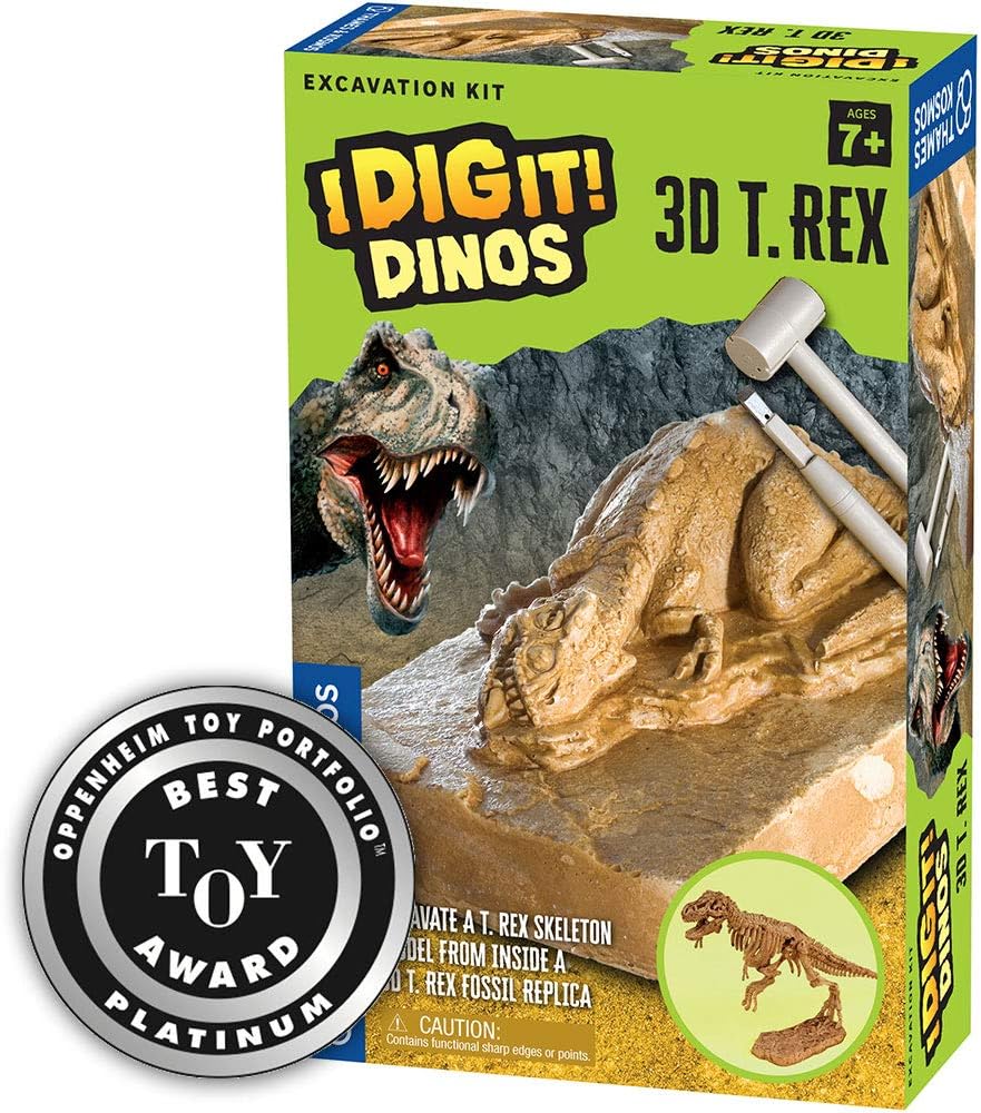Thames & Kosmos I Dig It! Rocks - Real Minerals Excavation Kit | Science Kit | Dig Up Real Mineral Specimens | Learn About Mineralogy & Geology | 2018 Oppenheim Toy Portfolio Platinum Award Winner