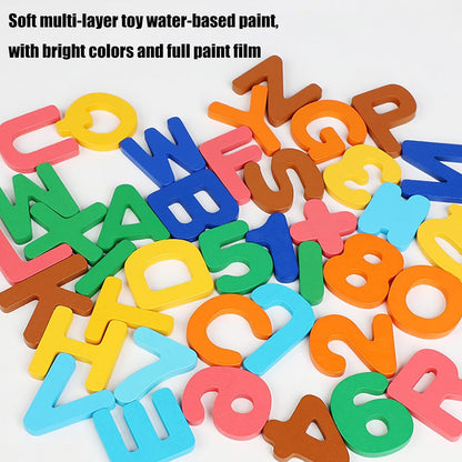 Alphabet Flash Cards, Numbers and Alphabets Flash Cards Set, Wooden Letters Number Blocks Sight Words Matching Game Toddler Preschool Learning Activities Toys for Preschool Kids Age 4 Year Over