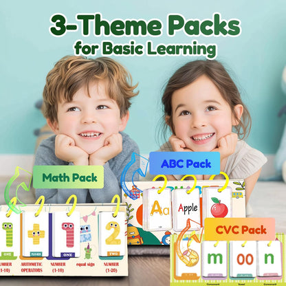 Flipping Calendar Set for Kids 3-10 - Learning Pocket Chart, Sentence Building Flash Cards, Kids Puzzle Games for Homeschool Classroom, Educational Gifts for Boys Girls (Sentence Building)