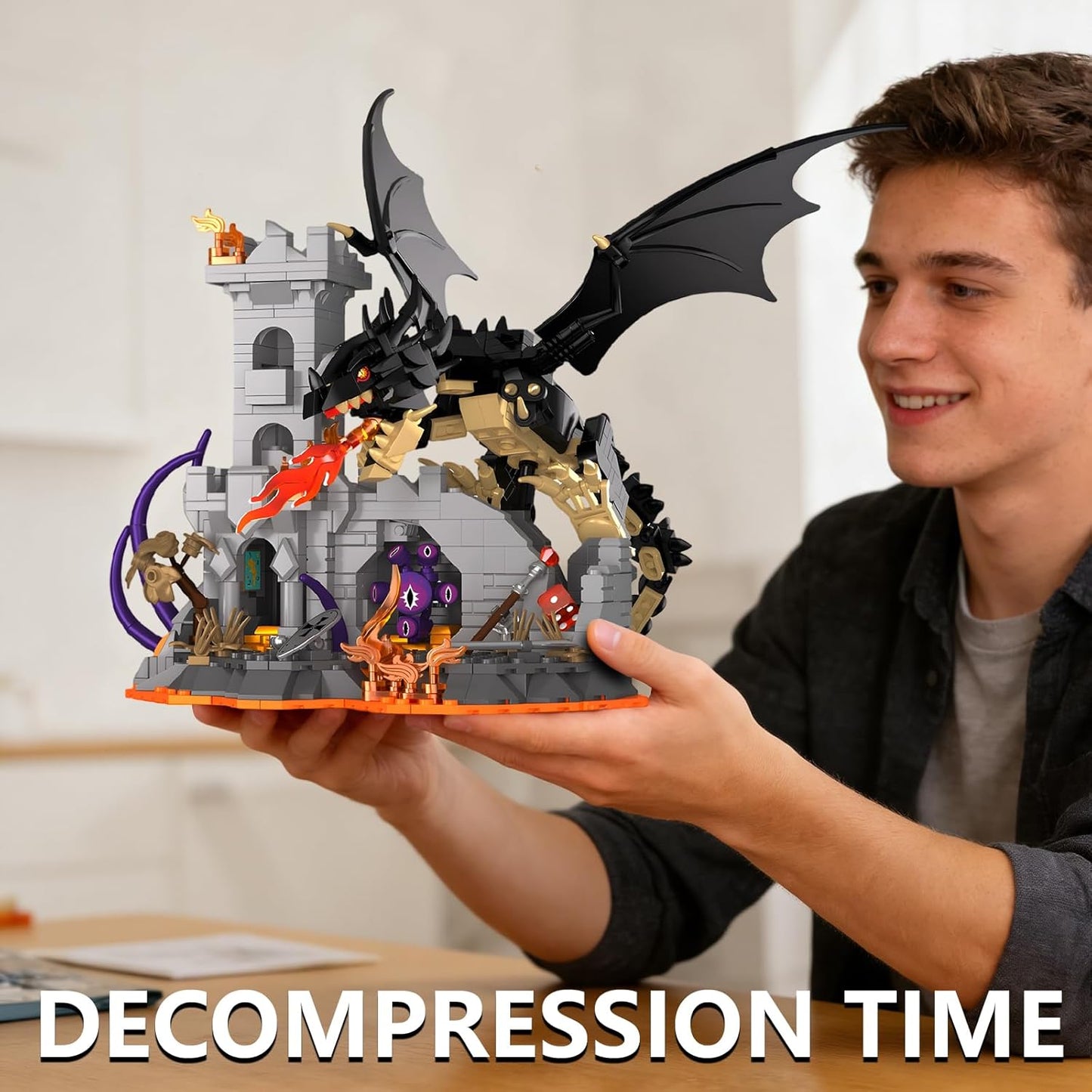 Mechanical Seahorse Building Set Steampunk Ocean Animal Model Kit Articulated Sea Creature Construction Toy Gift for Marine Life Enthusiasts for Adults Teens 1003 Pieces