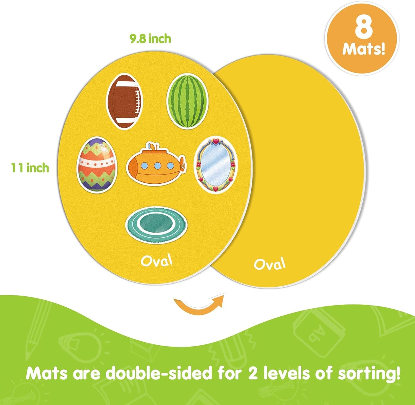 EAMAY Magnetic Color Sorting Set for Kids, Fridge Magnets for Toddlers 1-3, Preschool Circle Time Learning Center Activities, Matching Games Use on The Whiteboard