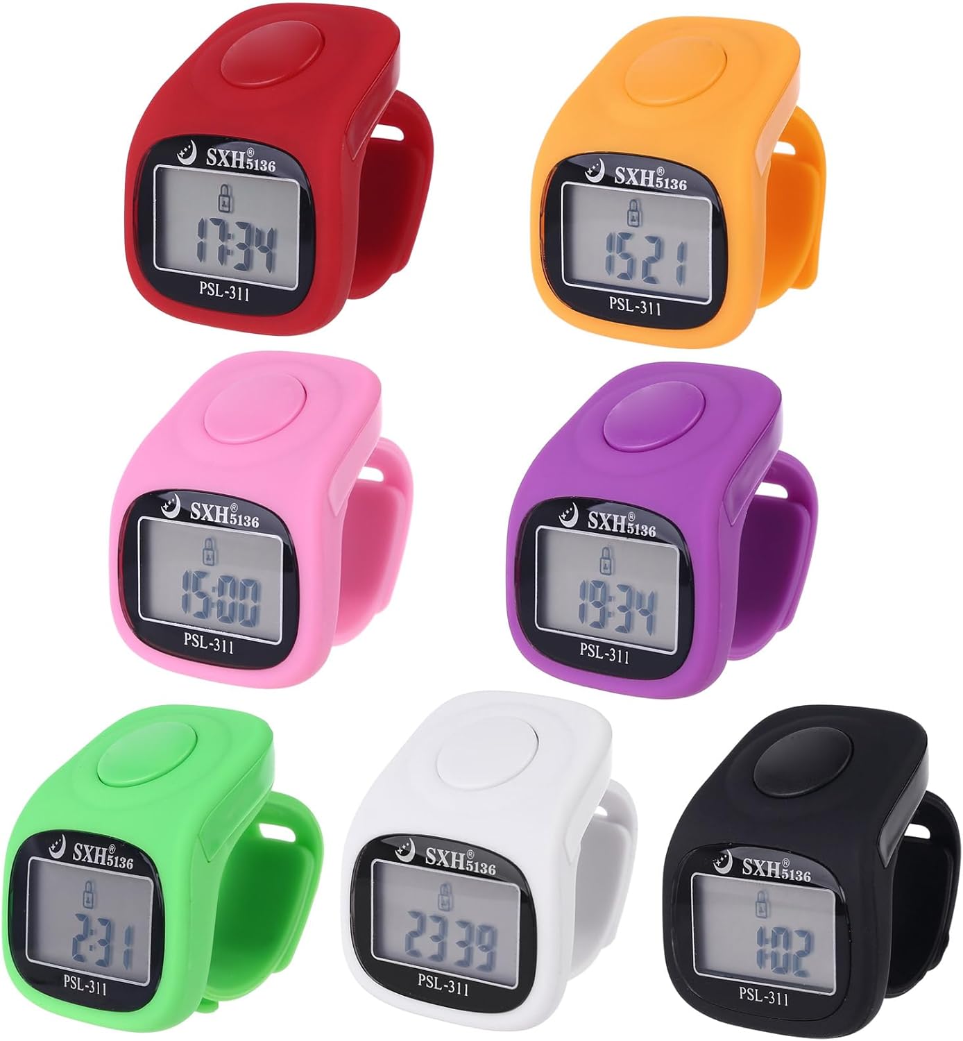 Finger Counters 6 Digital LED Electronic Finger Counter Mechanical Manual Clicker Number Lap Counter Remind Counter Assault Bear Keg