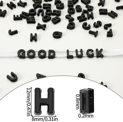Augshy 400Pcs Large Letter Beads, Macaroon Hollow Letter Beads Plastic A-Z Mixed Alphabet Shape Bead for Jewelry Making Bracelets Necklaces Key Chains Shoelaces Crafts Party Decor(9 x 12 mm)