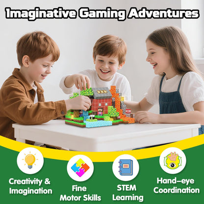 Magnetic Blocks Toys for Kids, 100 PCS Building Blocks Cubes, Stacking Magnetic Tiles Toys for Kids Toddlers Boys Girls Ages 3 4 5 6 7 8-12 Birthday Gifts Party Supplies (Underworld)