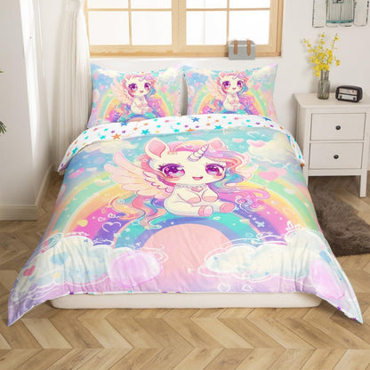 Drum Kit Duvet Cover,Kids Musical Instruments Bedding Set,Rock Music Comforter Cover for Boys Girls Room Decor,Neon Lighting Lightweight Bedspread Cover Twin Size with 1 Pillow Case(No Comforter)