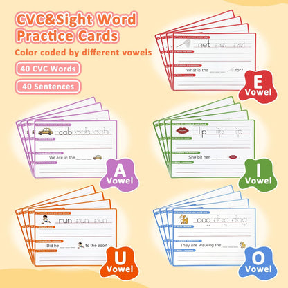 Alphabet & Number Practice Dry Erase Sheets A-Z Letters & Numbers 1-10 | Perfect for Preschool, Homeschool & Kindergarten