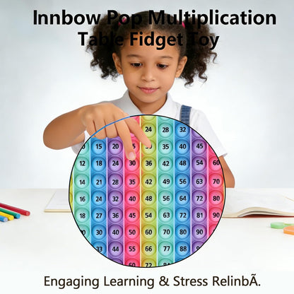 12x12 Multiplication Table Game Learning Mat,Math Educational Board Game,Interactive Times Table Game,STEM Math Skills Training for Ages 4-12,Sensory Multiplication Teaching Tool for Home and School