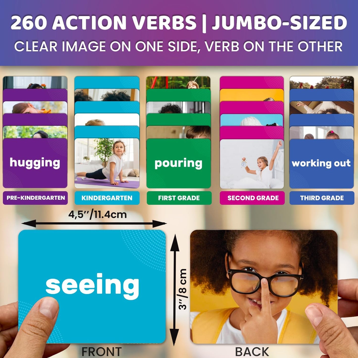 QUOKKA 104 Noun Flash Cards Set – Kids and Adults Vocabulary Builder for ABA Therapy, Early Childhood Education, and ESL Teaching – Picture Cards for Speech Therapy and Vocabulary Building Activities