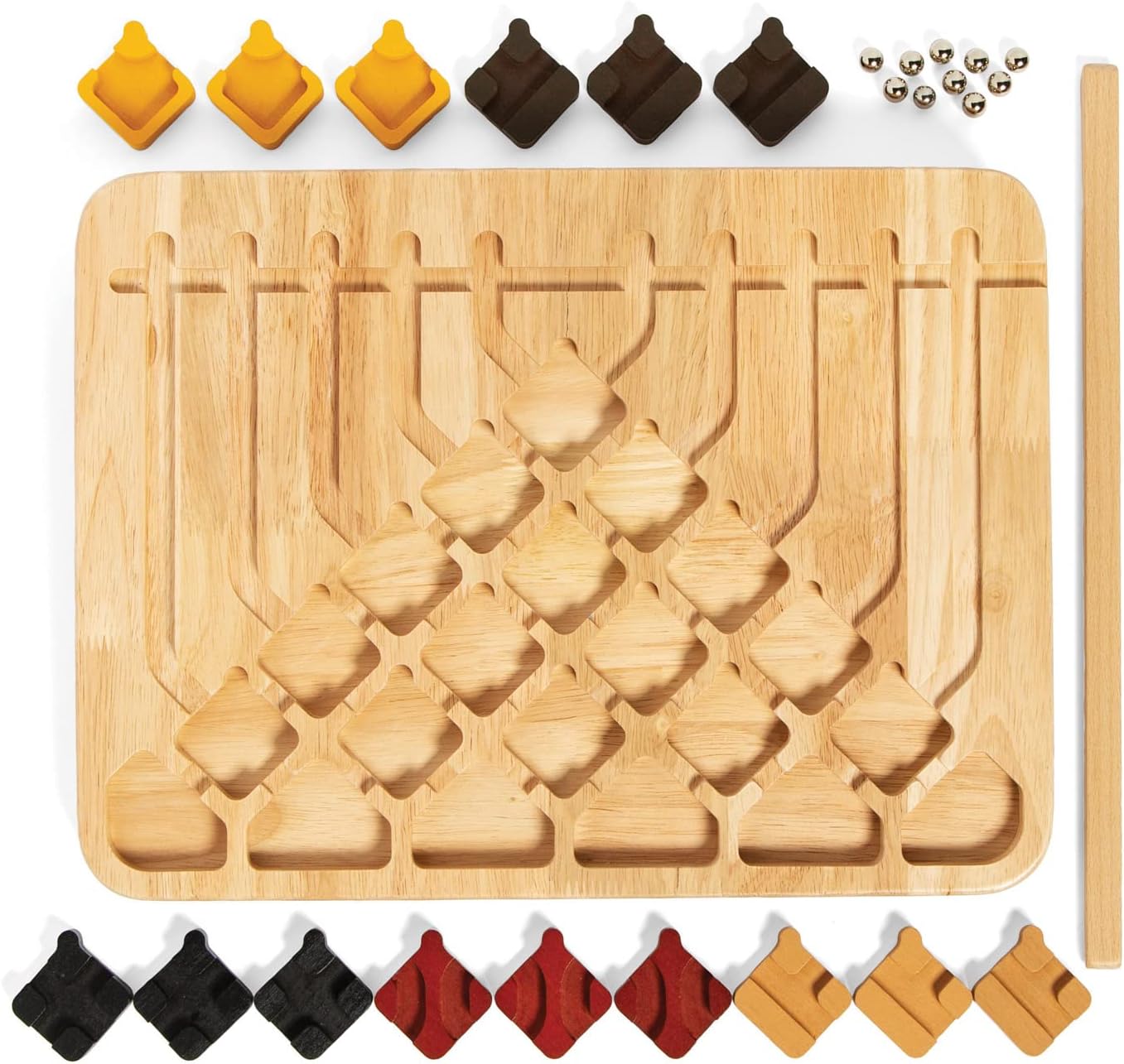 MindWare Marble Circuit Deluxe Brain Teaser Puzzles – Logic Game for 1 Player – Great Gift for Kids & Adults – Premium Marble Maze Game with 100 Brain Puzzles – Ages 8+
