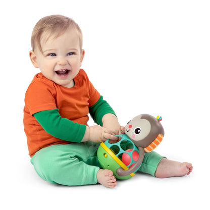 Bright Starts Oball Musical Toy, Jingle & Shake Pal, BPA-Free Easy-Grasp Baby Rattle Toy, Ages Newborn+