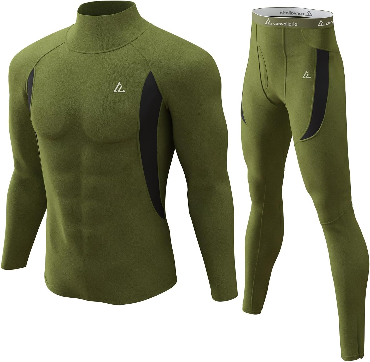 CL convallaria Thermal Underwear Long Johns Set Mens Winter Gift Hunting Gear Sport Base Layer Bottom Top - Colors A