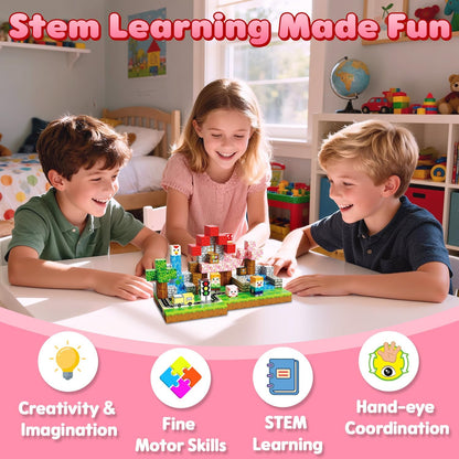 Magnetic Blocks Toys for Kids, 100 PCS Building Blocks Cubes, Stacking Magnetic Tiles Toys for Kids Toddlers Boys Girls Ages 3 4 5 6 7 8-12 Birthday Gifts Party Supplies (Underworld)