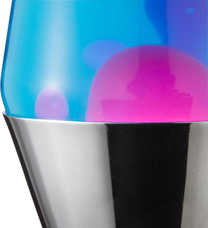 The Original Lava® Lamp - 14.5" Techno Chrome - Classic Liquid Motion Lamp - Pink Lava and Blue Liquid - Item #2097 (Amazon Exclusive)