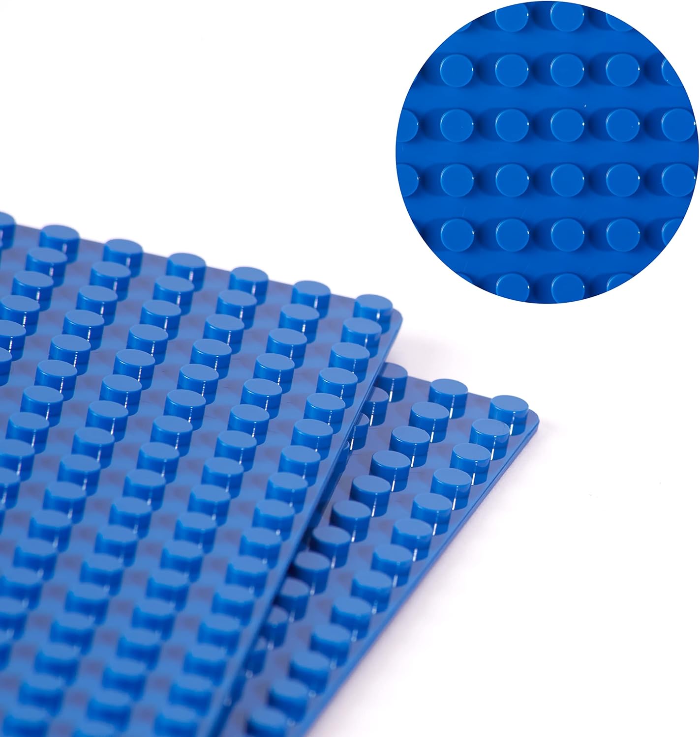 Apostrophe Games Island Building Block Base Plates Compatible with All Major Brands - 3 Pack Beach - 2 Straight & 1 Center Grass add-on to Expand Your Island - 10-1/16" x 10-1/16"Inches