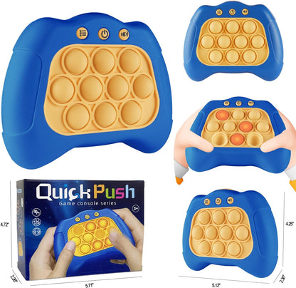 Intoypad Pop The Target! Handheld Speed Push Game Machine: A Fun Multiplayer Game for Family. Sensory Fidget Toy Christmas Toys Gifts for 6 7 8 9 10 11 12 Years Old Kids Road Trip Car Games Light Blue