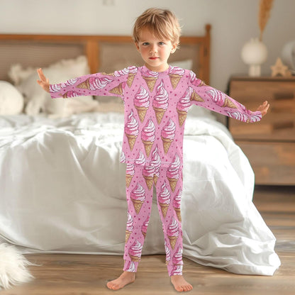ALAZA Shark Starfish Palm Tree 2 Piece Pajama Set Long Sleeve Top and Pants Sleepwear Unisex - Colors B