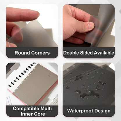 Discbound Notebook Refills for 11 Discs Notebooks 8.6 in x 12 in Letter Size 120 Sheets Multi-Subject Project Lined Pages Customizable Removable Pages(100 GSM) Heavyweight Planing Paper