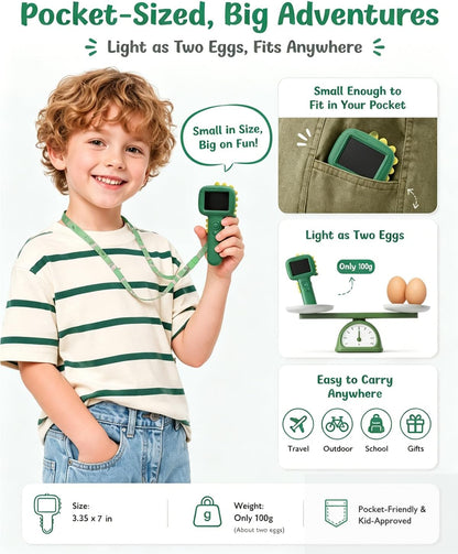 Microscope Camera for Kids Gifts Toys- Handheld Pocket Microscopes with 2.4" Screen and Autofocus - Mini Digital Educational Science Kit for Christmas Birthday for Age 3-5 5-7 8-12 Girls Boys (Green)