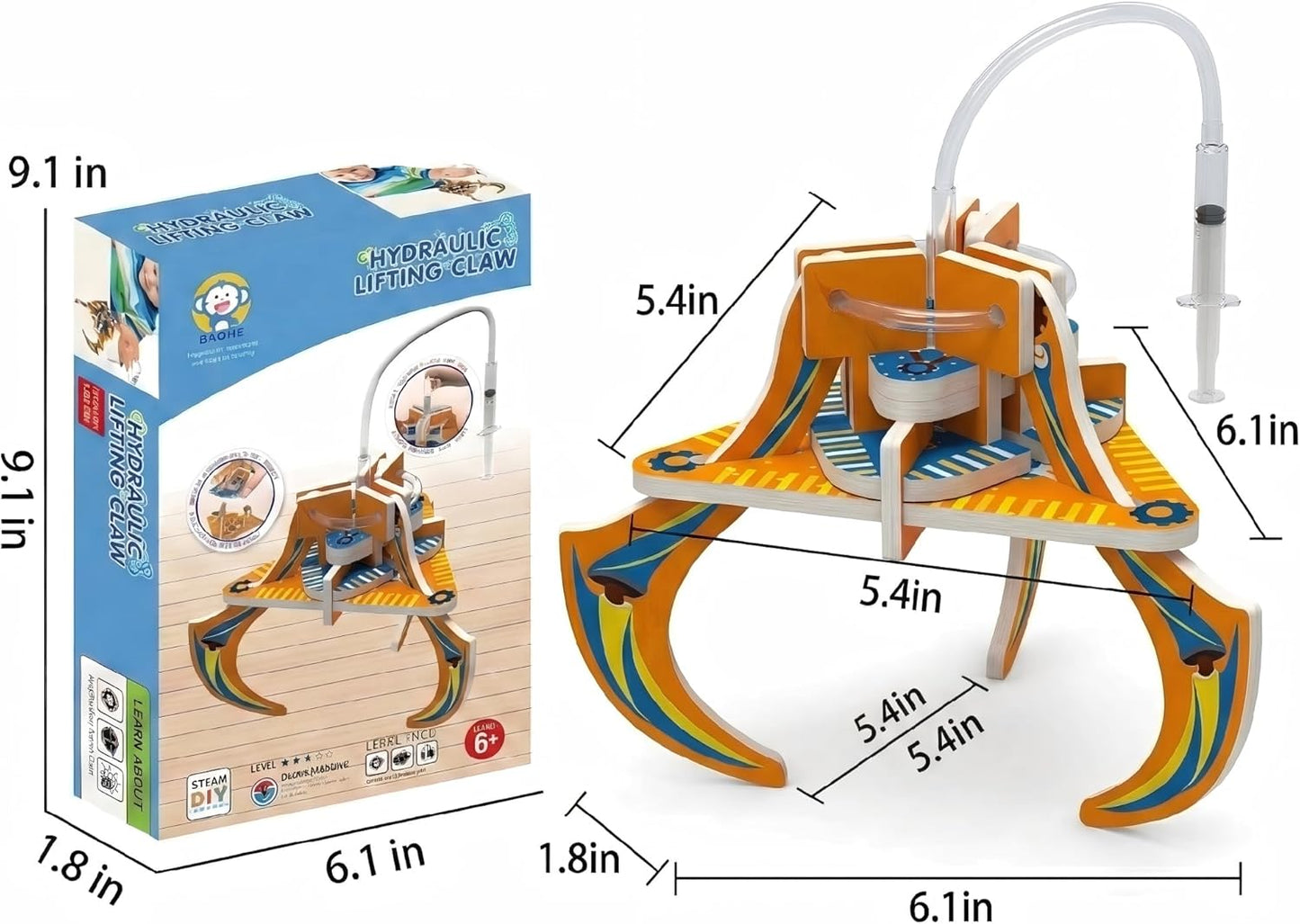 STEM Kids Binoculars - Build Your Own Functional Telescope Kit, Educational Science Toy for Children to Explore Astronomy & Optical Principles with Convex & Concave Lenses
